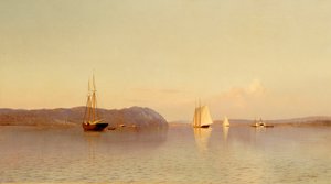 Später Nachmittag, Haverstraw Bay von Francis Augustus Silva