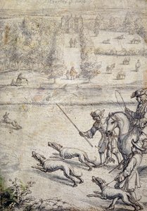 Hasenjagd, Illustration zu Richard Blomes 