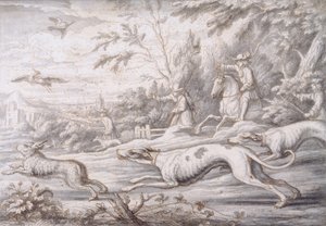 Hasenjagd von Francis Barlow