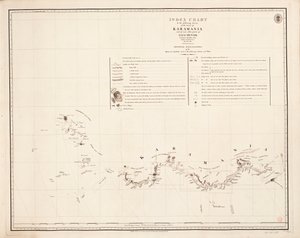 Indexkarte zur folgenden Vermessung der Küste von Karamania