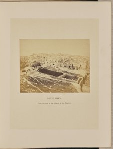 Bethlehem vom Dach der Geburtskirche von Francis Bedford
