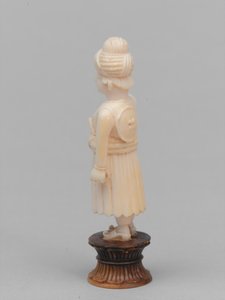 Schwarzer Bauer, Schachfigur, Indien, um 1820 von Francis Bedford