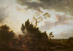 Weite Landschaft mit Zigeunern