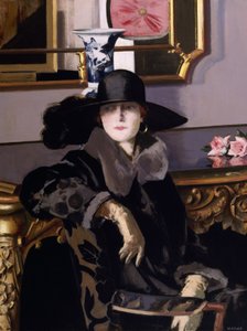 Eine Dame in Schwarz von Francis Campbell Boileau Cadell
