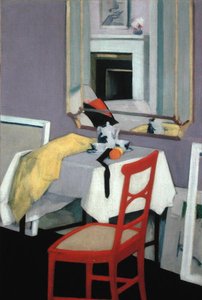 Innenraum (Der rote Stuhl) von Francis Campbell Boileau Cadell