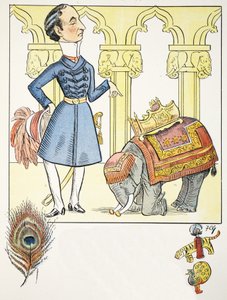 Ode von V, Illustration aus dem Struwwelpeter Alphabet, Vers von Harold Begbie von Francis Carruthers Gould
