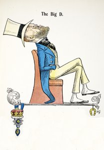 Der Große D, Illustration aus Das Struwwelpeter Alphabet, Vers von Harold Begbie von Francis Carruthers Gould