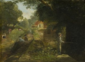 Junge beim Angeln, Stapleton, ca. 1822-23
