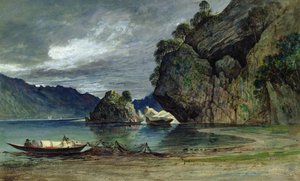 Das Herannahen eines Sturms auf dem Liensfjord von Francis Danby