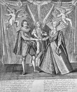 Feier der Hochzeit von James VI. von Schottland und Anne von Dänemark, 1589 um 1610-1625