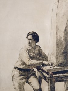 Porträt von Jacob Epstein (1880-1959) von Francis Dodd