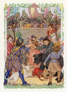 Fröhliches England: Bärenhetze von Francis Donkin Bedford