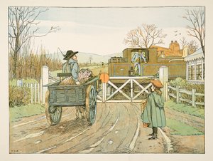 Der Lokomotivführer, aus Vierundzwanzig Arbeiter, veröffentlicht 1900 von Francis Donkin Bedford