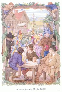 Pfingstbiere und Morris-Tänzer von Francis Donkin Bedford