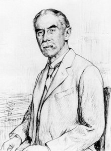 Porträt von Alfred Edward Housman 1859-1936 von Francis Edgar Dodd