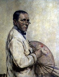 Porträt des Künstlers Sir William Orpen (1878-1931) von Francis Edwin Hodge