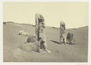 Kolosse und Sphinx bei Wady Saboua, Nubien von Francis Frith