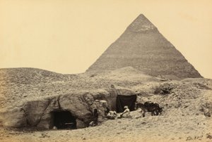 Ägypten und Palästina: Pyramiden von Kefren und Gräber in der Festung von Gizeh, Oberägypten