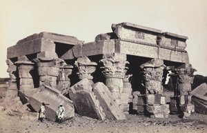 "Ägypten und Palästina": Ruinen des Tempels von Sobek und Haroeris von Kom Ombo, Oberägypten von Francis Frith