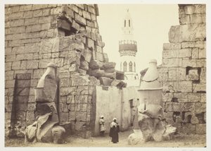 Eingang zum Großen Tempel, Luxor von Francis Frith