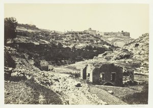 Jerusalem von der Mauer von En-Rogel, 1857 von Francis Frith