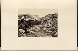 Jerusalem, vom Brunnen En-Rogel von Francis Frith