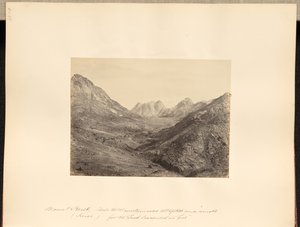 Berg Horeb (Sinai), "und der Berg rauchte ganz, denn der Herr war im Feuer herabgekommen". von Francis Frith