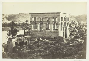 Pharaos Bett, Philä, vom Großen Tempel, 1857