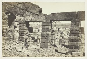 Portikus des Tempels von Cerf Hossayn, Nubien von Francis Frith