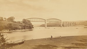 R. Albert Brücke Saltash von Francis Frith