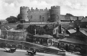 Shrewsbury Castle, Shrewsbury, Shropshire, ca. 1900er-1920er Jahre