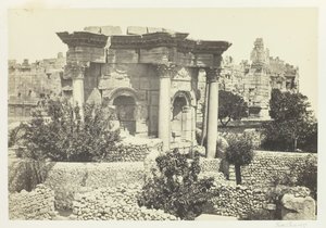Der runde Tempel, Baalbek, 1857 von Francis Frith