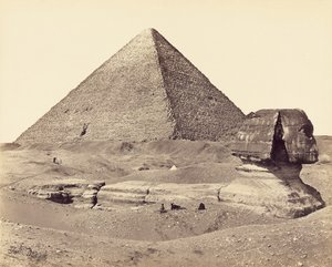 Die Große Pyramide und die Sphinx von Francis Frith