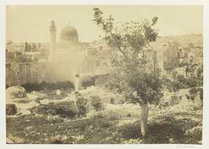 Die Moschee von Omar, Jerusalem, 1857 von Francis Frith
