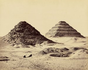 Die Pyramiden von Sakkarah. Vom Nordosten