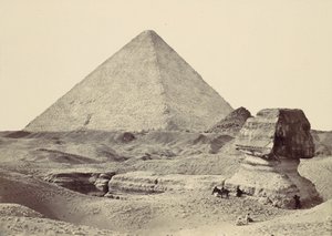 Die Sphinx und die Große Pyramide, Gizeh, 1857