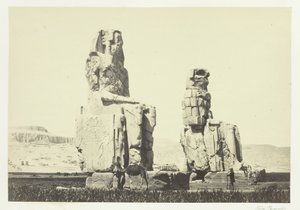 Die Statuen von Memnon, Ebene von Theben