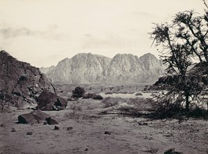 Das beschriebene Tal, Sinai, ca. 1857