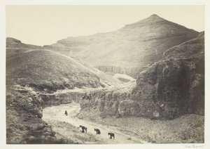 Tal des Königsgrabs, Theben von Francis Frith
