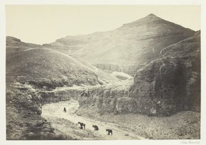 Tal des Königsgrabs, Theben, 1857 von Francis Frith