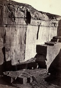 Blick auf die Siliziumsteinbrüche in Ägypten