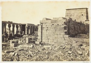 Blick auf die Insel Philae von Francis Frith