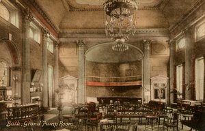 Grand Pump Room, Bath, Somerset, spätes 19. oder frühes 20. Jahrhundert
