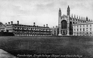 Kings College Chapel und Clare College, Cambridge, Cambridgeshire, späte 19. Jahrhundert von Frith and Co