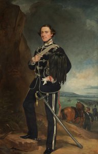 Der 2. Lord de Tabley als Oberstkommandant der Earl of Chesters Yeomanry Kavallerie