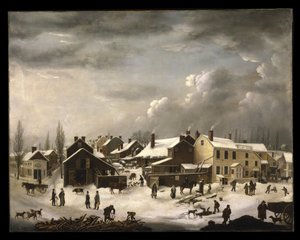 Winterszene in Brooklyn