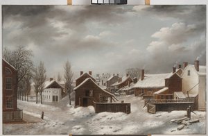Winterszene in Brooklyn von Francis Guy