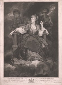 Mrs. Siddons in der Rolle der Tragischen Muse von Francis Haward