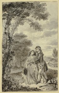 Illustration zu Roderick Random, von Tobias Smollett von Francis Hayman
