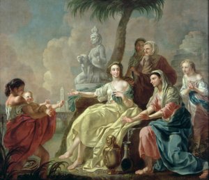 Das Auffinden des Säuglings Moses im Schilf, 1746
